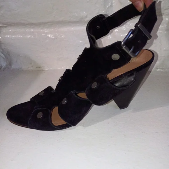 Audrey Brooke Katy Suede Studded Heels - Picture 3 of 9